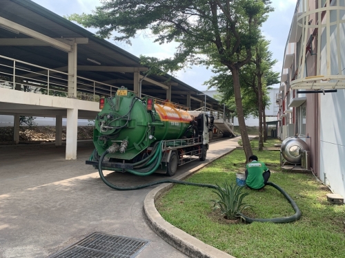 Triển khai dịch vụ hút nước thải tại KCN An Phú, Thuận An, Bình Dương