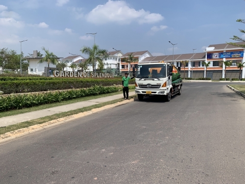 1000m3 nước thải vận chuyển nhanh tại KDT The Garden Houses, Dầu Tiếng, Bình Dương