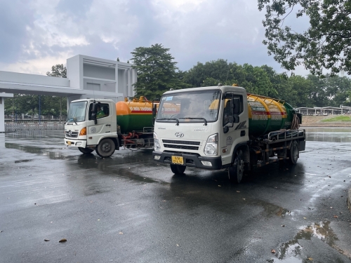 Việc hút nước thải tại KCN Tân Đông Hiệp là một nhiệm vụ cấp bách, đòi hỏi phải xử lý kịp thời