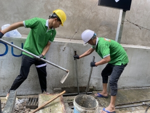 Thi công nạo vét hố ga tại KCN Phú Gia