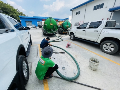 Dịch vụ hút hầm cầu giá rẻ tại KCN Bàu Bàng