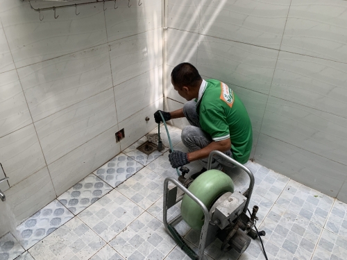 Triển khai thi công thông tắc cống nghẹt nhà ăn công ty tại VSIP 2A