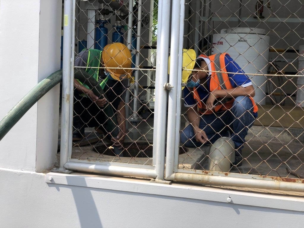 Thu gom - vận chuyển bùn thải tại KCN Nhơn Trạch