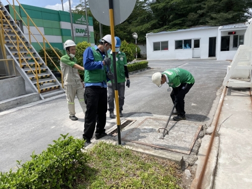 Khảo sát hệ thống cống thoát nước mưa tại KCN VSIP I