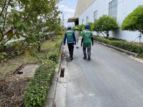 Vệ sinh cống mưa KCN Mapletree bằng xe cao áp