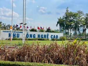 Khảo sát tuyến thoát nước thải nhà máy tại Khu Công Nghệ Cao