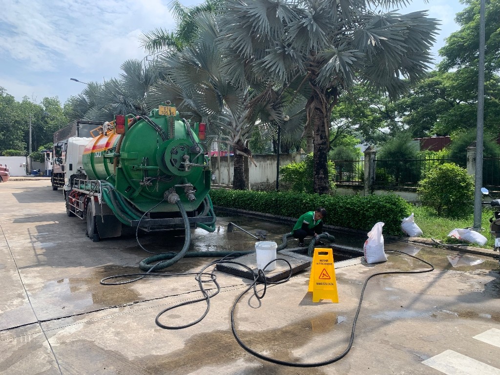 Dịch vụ hút hầm cầu tại KCN MINH HƯNG Hàn Quốc