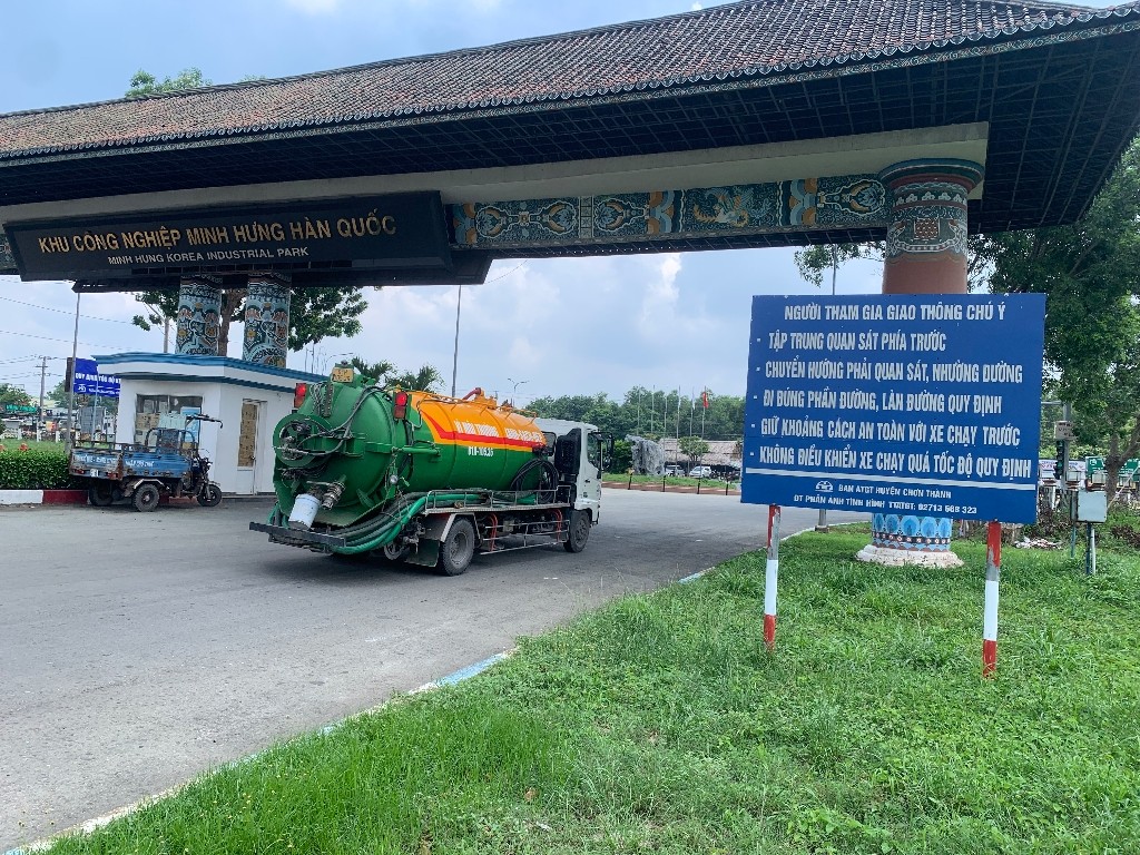 Dịch vụ hút hầm cầu tại KCN MINH HƯNG Hàn Quốc