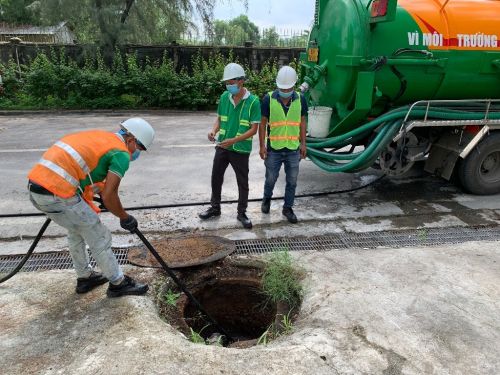 Dịch vụ vệ sinh đường ống nước mưa tại kcn Mỹ Phước ba