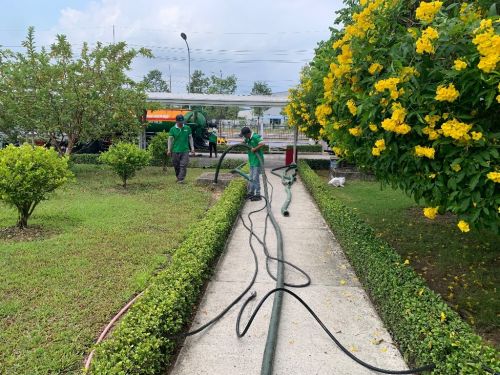 Nạo vét cống rãnh tại kcn Dầu tiếng bình dương