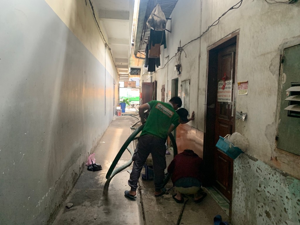 Dịch vụ hút hầm cầu tại khu dân cư thuận dao bình dương
