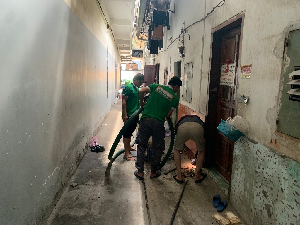 Dịch vụ hút hầm cầu tại khu dân cư thuận dao bình dương