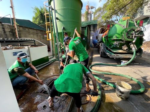 Vệ sinh đường cống nước mưa tại kcn Phú Mỹ bà rịn Vũng tàu