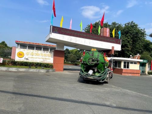 Dịch vụ nạo vét hố ga đường mương nước mưa ở học viện chính trị tphcm