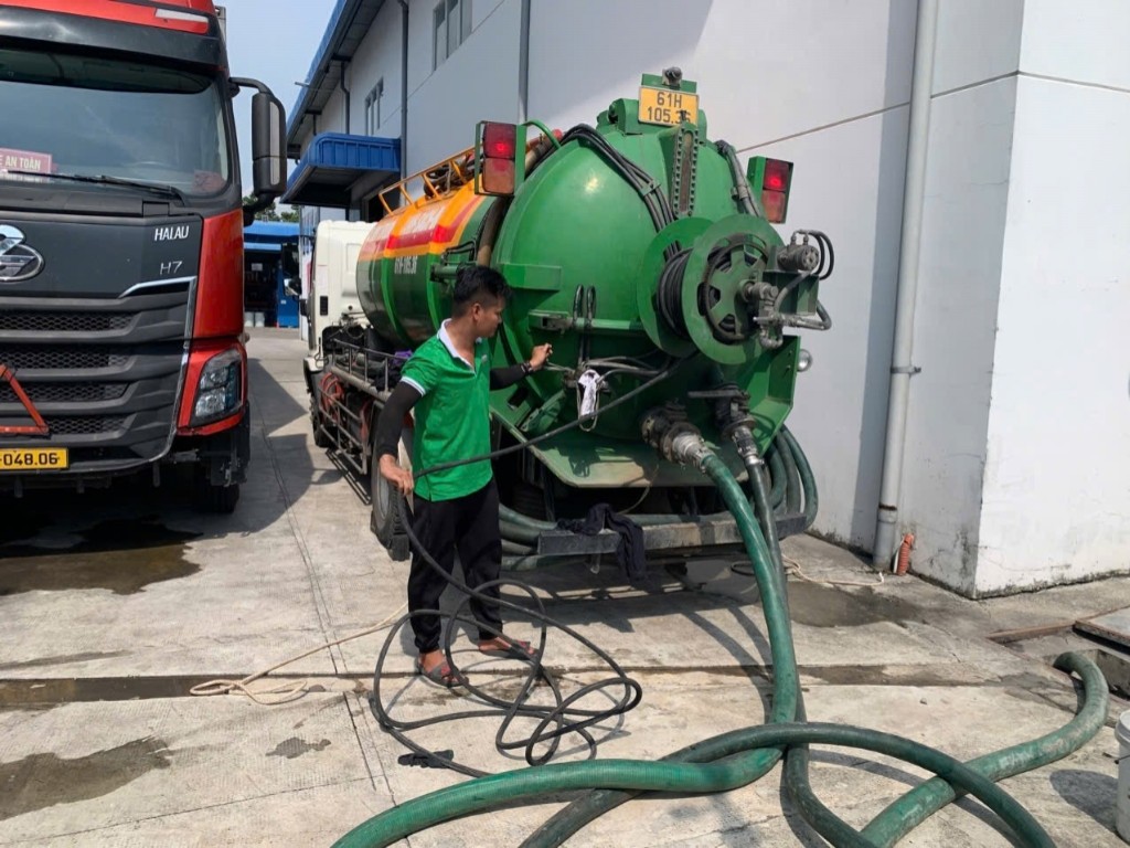 Dịch vụ vệ sinh cống nước thải ở kcn visip2 mở rộng