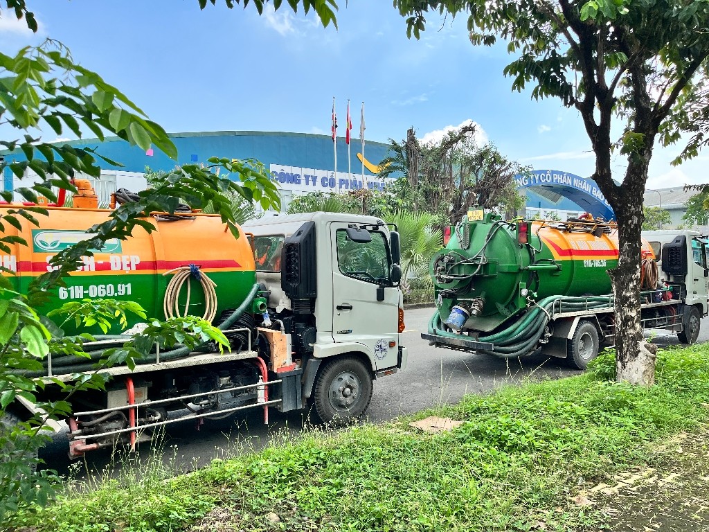 Dịch vụ hút hầm cầu tại công ty cổ phần bao bì vina ức đồng Nai