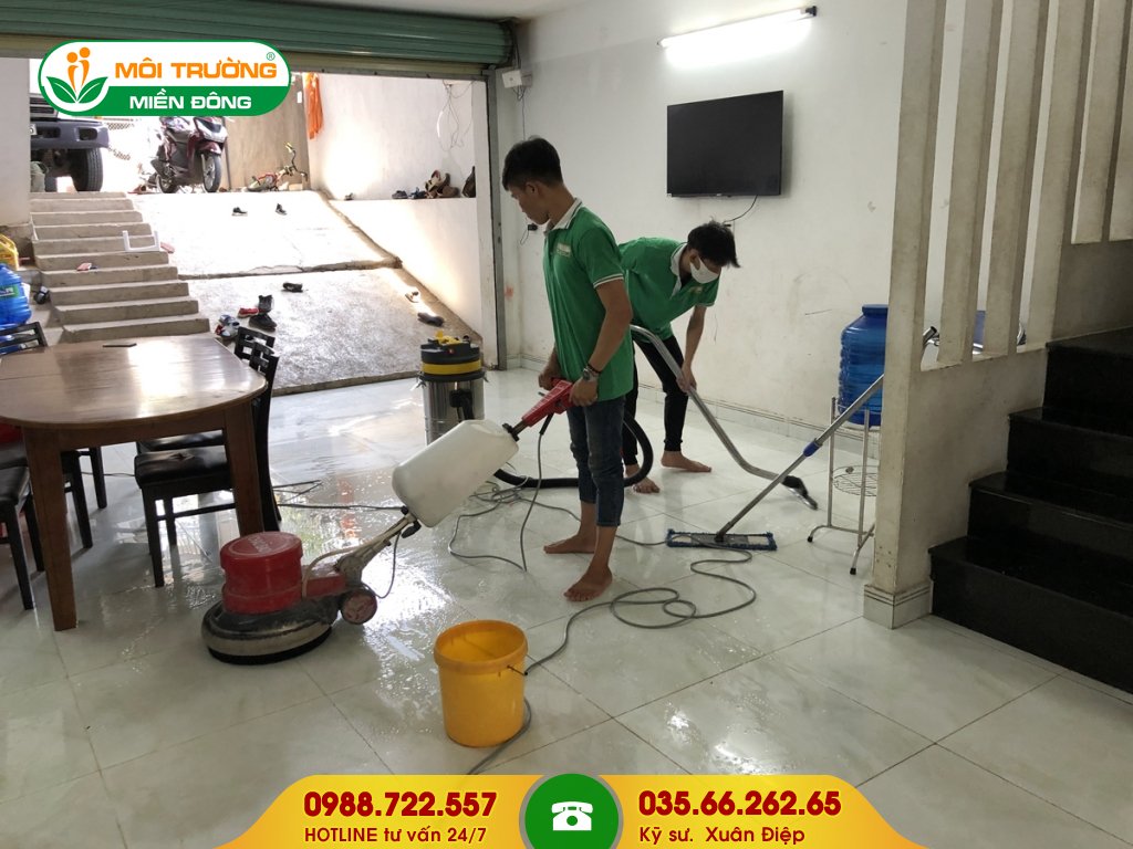 Dịch vụ vệ sinh công nghiệp đường Nguyễn Thị Căn